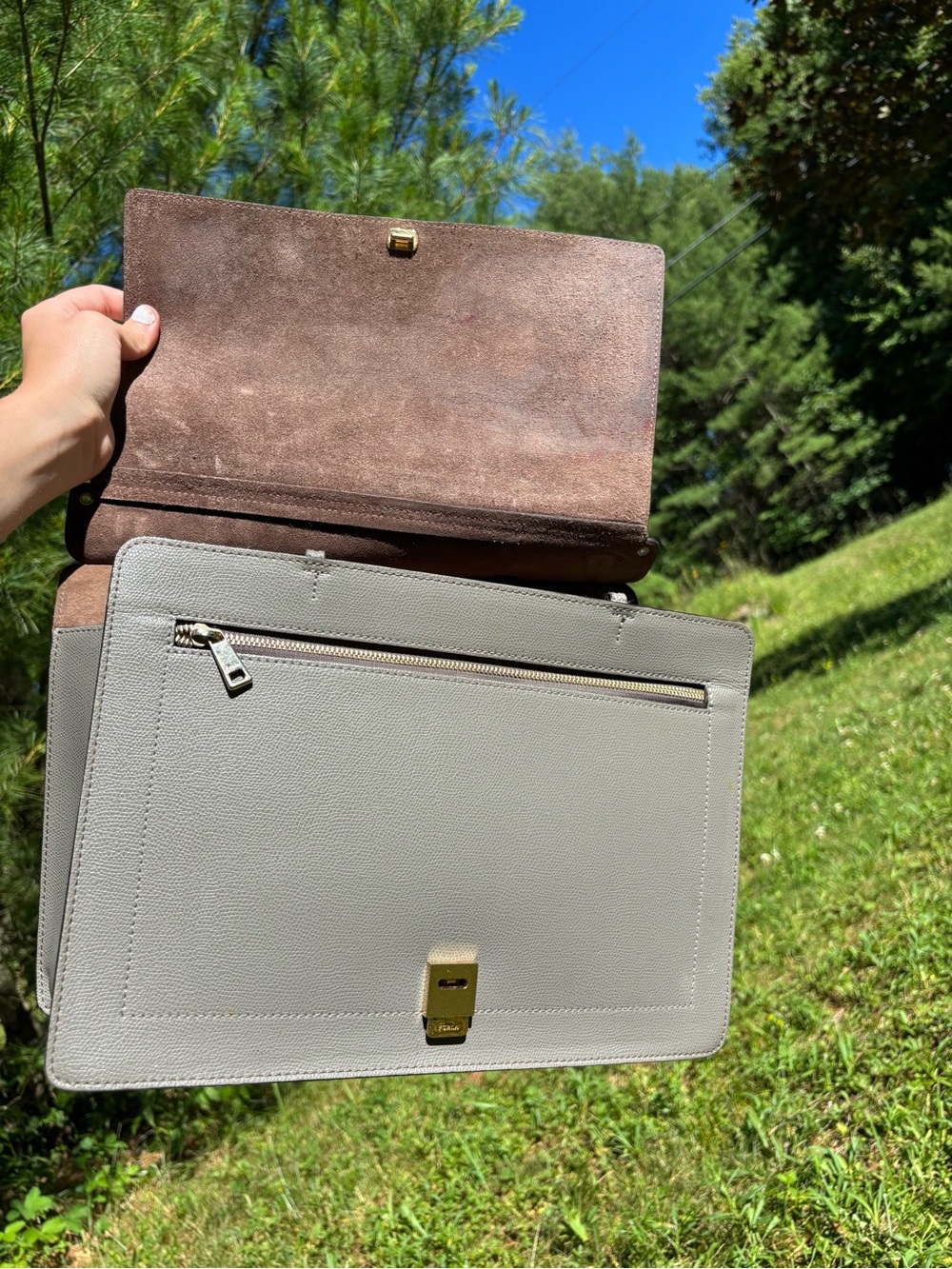 Furla Pebbled Leather Shoulder Bag - Picture 6 of 17